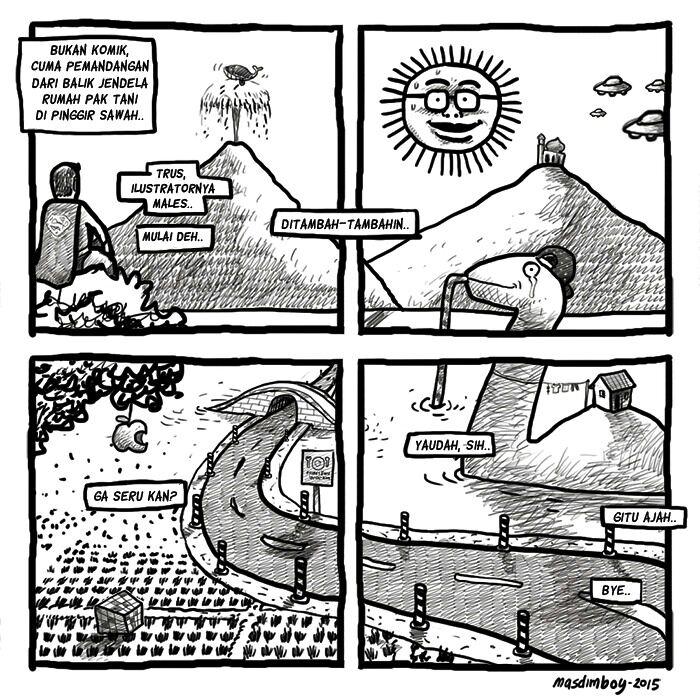 masdimboy's tweet photo. KOMIKSTRIP: Hari minggu.. #30hari30komik #hari5 http://t.co/BbgAAQSaLc