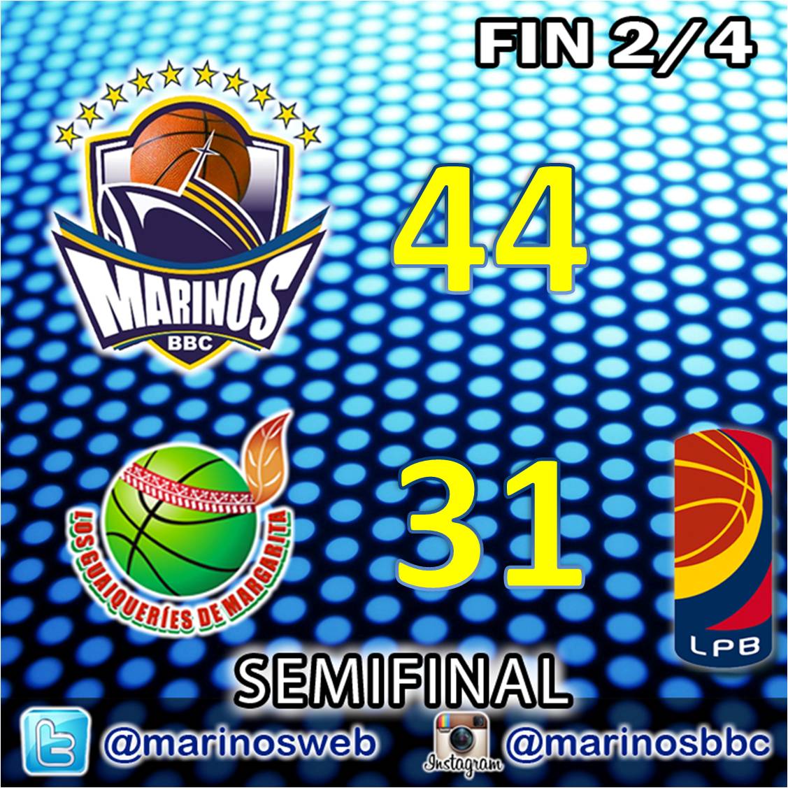 marinosweb's tweet photo. Así finaliza la 1ra mitad en La asunción #FanaticoSOY #AmarinosVOY http://t.co/qAUMYyzbXA