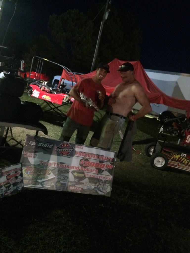 So let me tell ya about my best friend <a href="/tonybelk17/">Tony Belk</a>! He just won $2000! Old man can wheel a go kart! #FavoriteDriver