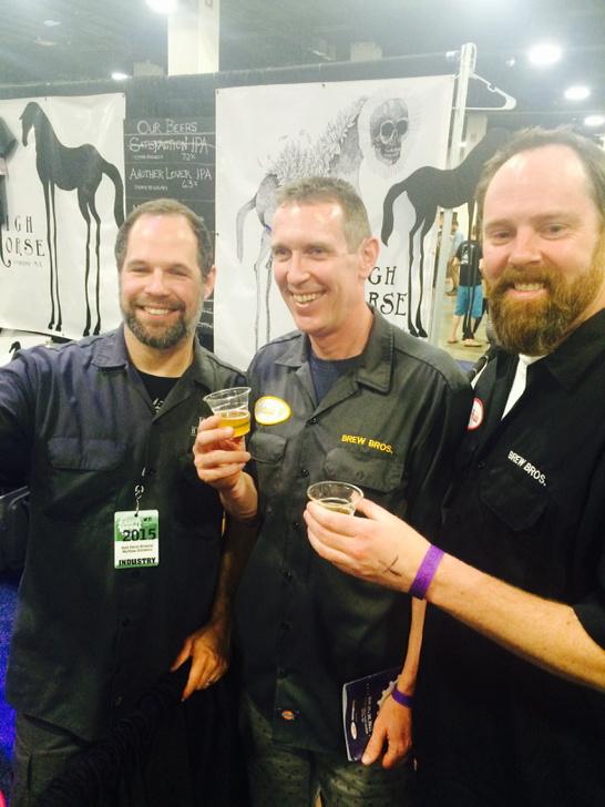 MassBrewBros's tweet photo. @MassBrewBros with @HighHorseBrew Matt Steinberg at #ACBF2015 http://t.co/ee5AqsAsX3