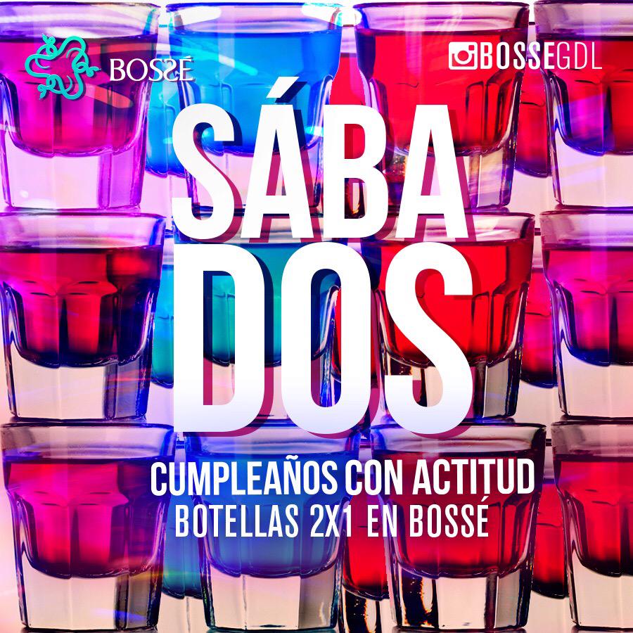 En <a href="/bossegdl/">Bossé Oficial</a>  todos los #sábados son de #cumpleaños 🎉👏 si cumples años en el mes de #Mayo tenemos sorpresas para ti!!