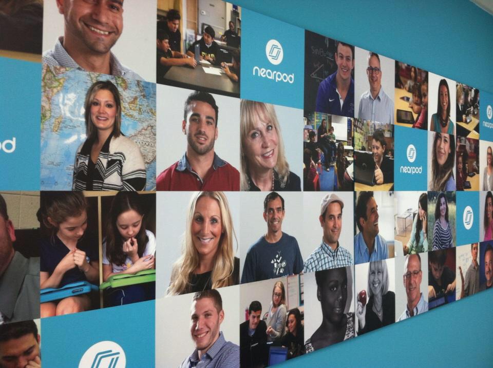 check the walls of the new <a href="/nearpod/">Nearpod</a> office! our teachers, our students &amp; our team.