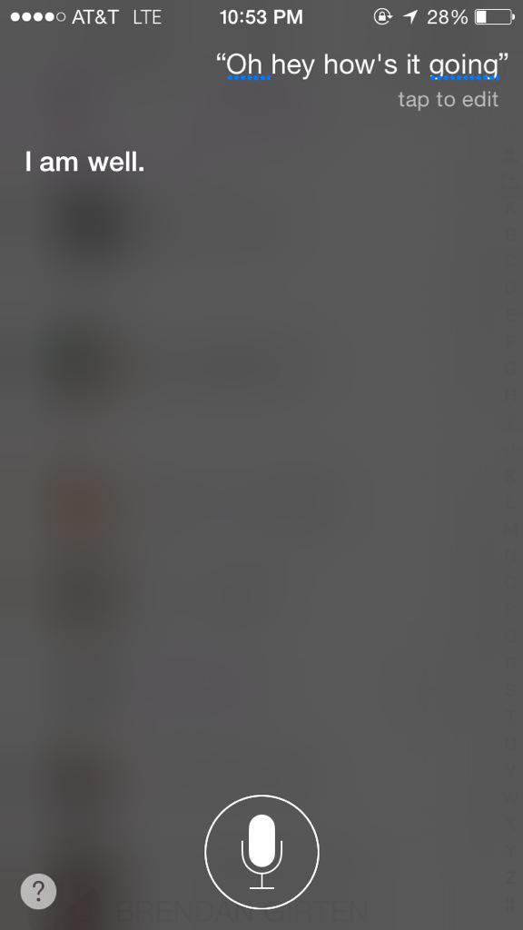 Suttbags16's tweet photo. Siri the savage #TimSteele http://t.co/ROYQQcrXXw