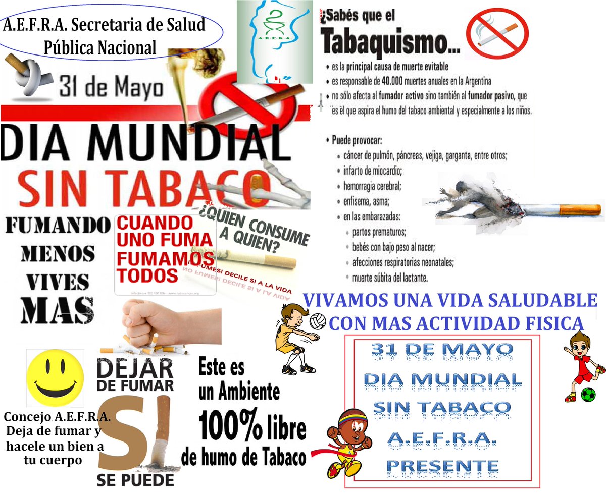 AEFRALR's tweet image. Dia Mundial Sin Tabaco!