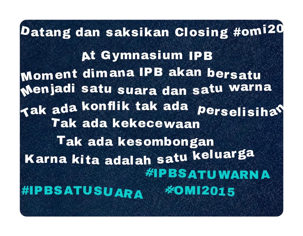 @bemgipb @BEM_FEM_IPB <a href="/bemfema/">BEM FEMA IPB</a> <a href="/bemdiploma/">BEM-J IPB</a> <a href="/bemtpbipb1/">KABINET BERSAMA</a> <a href="/PoseidonFpik/">Poseidon</a> <a href="/AHOOYMANIA/">AHOOYY MANIA</a> <a href="/RimbaCadas/">Rimba Cadas</a> <a href="/batalyonmerah/">Batalyon Merah</a>