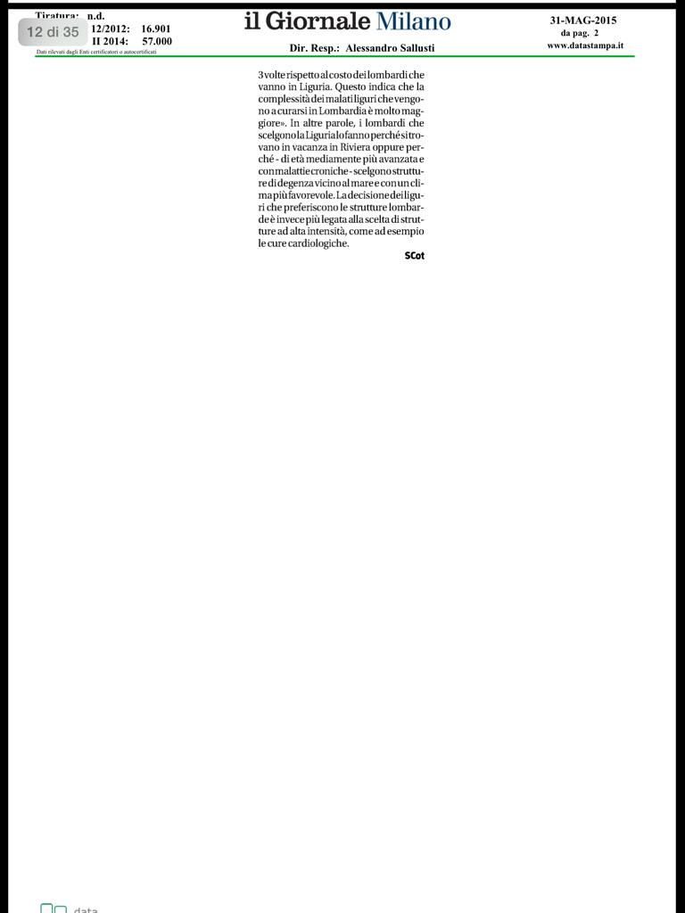 In <a href="/LombardiaOnLine/">Bridge Stonetyre</a> #Sanità d'eccellenza. Da #Liguria e #Piemonte preferiscono venire a curarsi da noi
<a href="/ilgiornale/">ilGiornale</a> ST