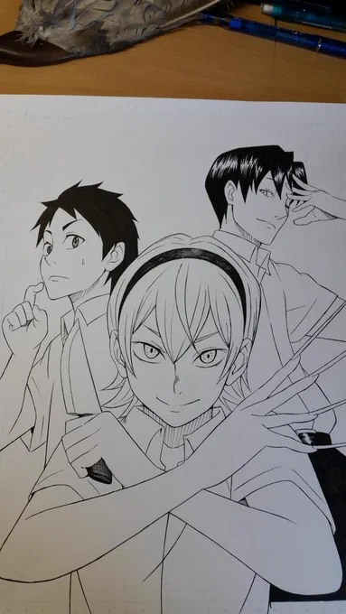 今描いてる漫画の表紙。
普通に危ない人じゃないか 