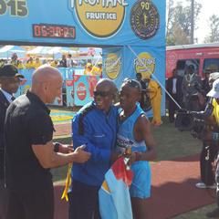 Congrats to #GiftKelehe &amp; #CarolineWostmann on being the first male &amp; female to cross the #comrades2015 finish line.