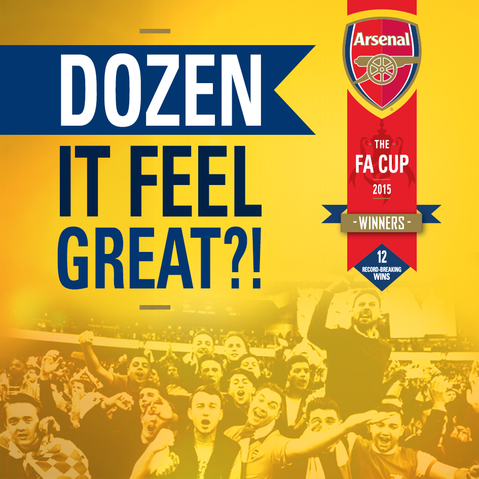 Arsenal's tweet photo. Morning everyone! @Arsenal won the FA Cup for a record 12th time yesterday… #WeAreArsenal http://t.co/zyBcqYLaVS