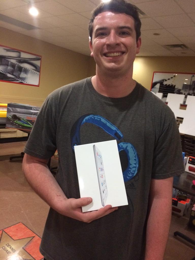 2015Project's tweet photo. He got an iPad mini. What did you get? http://t.co/FEANJyby93