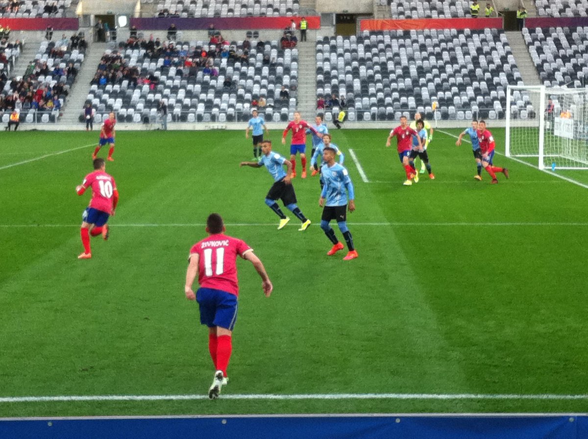 LiamMcIlvanney's tweet photo. This fella right here - Andrija Živković - looked like a bit of a star in Dunedin tonight. #U20WC #educatedleftfoot http://t.co/VsnxWFJh54