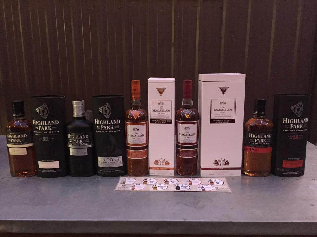 SidewalkHustle's tweet photo. Alongside the fantastic dinner we had a whisky pairing featuring the finest Macallan &amp; Highland Park.👌 #72HoursofMan http://t.co/CBx4gqfKKe