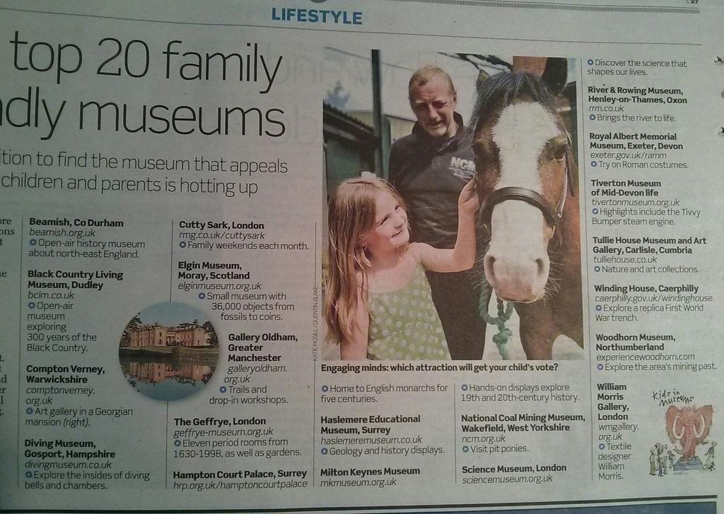 RhiannonHiles's tweet photo. “@kidsinmuseums longlist #FFMA15 Telegraph Family Friendly Museum Award @Telegraph @TelegraphLife.http://t.co/q4w5vcxn4g”