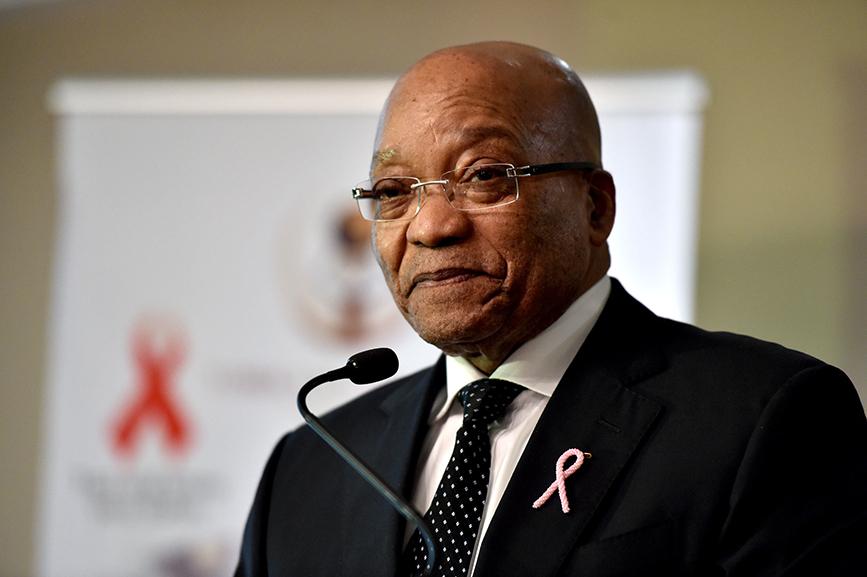PresidencyZA's tweet photo. President Zuma addressing the TMZ Foundation Pink Tie Fundraising Gala Dinner, Pretoria http://t.co/K75YUCA060