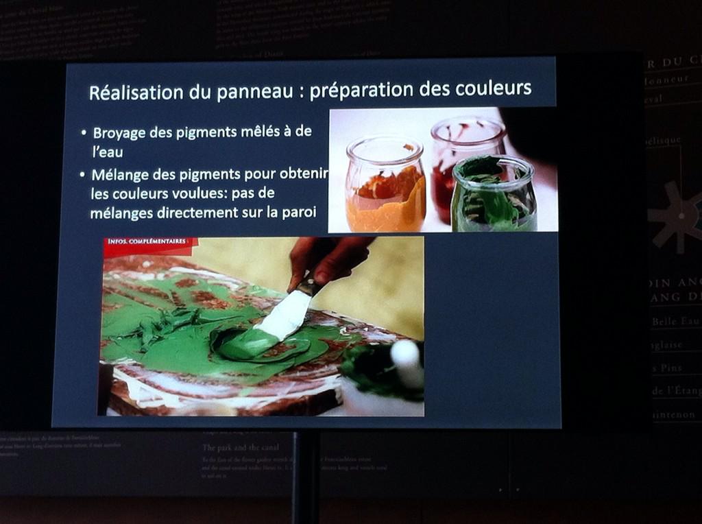 Pralinerie's tweet photo. Résultat de l'expérimentation sur la fresque romaine #fha15 http://t.co/oOLXA0Tq4N