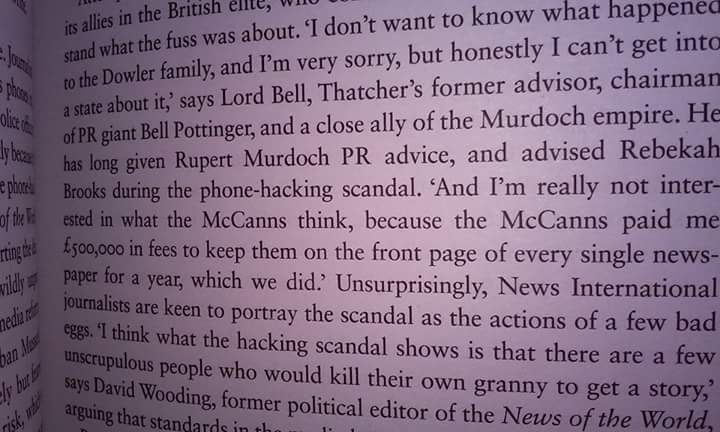 Bell's Clanger - McCanns paid £500,000 fees to be kept on front pages CGUuuHgWwAA0Z5T