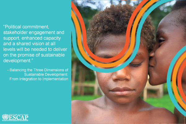 UNEP's tweet photo. RT@UNESCAP: Balancing the 3 Dimensions of #sustdev : From Integration to Implementation http://t.co/s4y15y0LjP #CS71 http://t.co/VayWWUz5IV