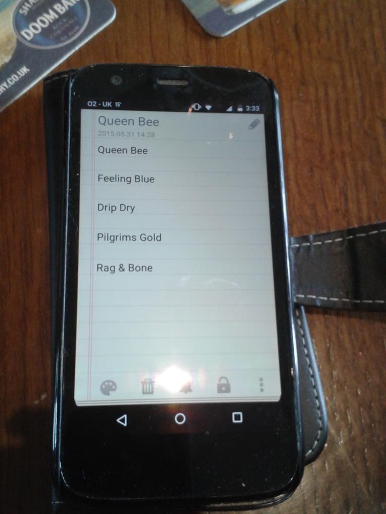 Set list sorted, short n sweet. If the battery goes on kev's phone we're buggered