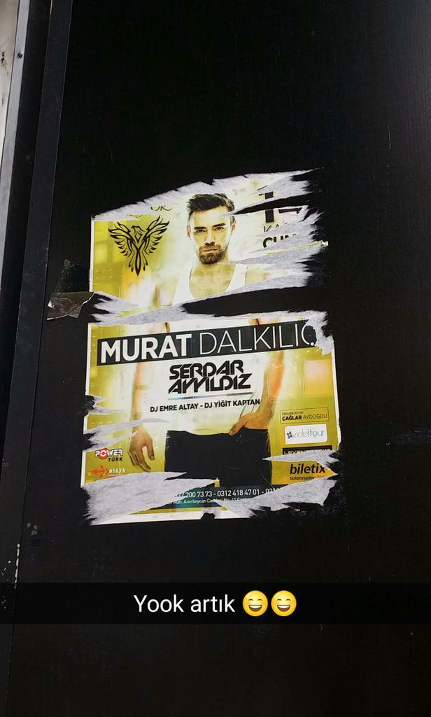 Gecen seneden bir organizasyonumuz afislerimiz hala Ankara Sokaklarinda <a href="/MuratDalkilic/">Murat Dalkılıç</a>