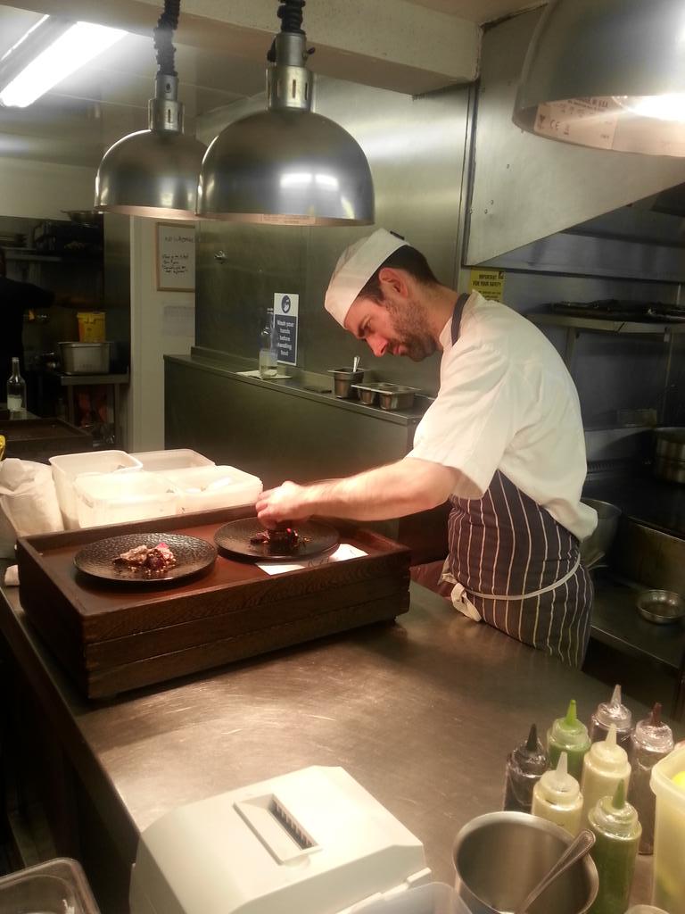 alanmccabe12's tweet photo. Two days into a 'stage' in l'Autre Pied in London. #hardworkingteam #topclassfood . @Andy_McFadden http://t.co/qKQuYOKSUy