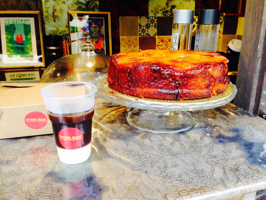 Vietboxbrixton's tweet photo. Vietnamese coffee and freshly baked pineapple cake @Vietboxbrixton @PopBrixton #sunday #vietbox #yummycake http://t.co/UXPBj6TG3F
