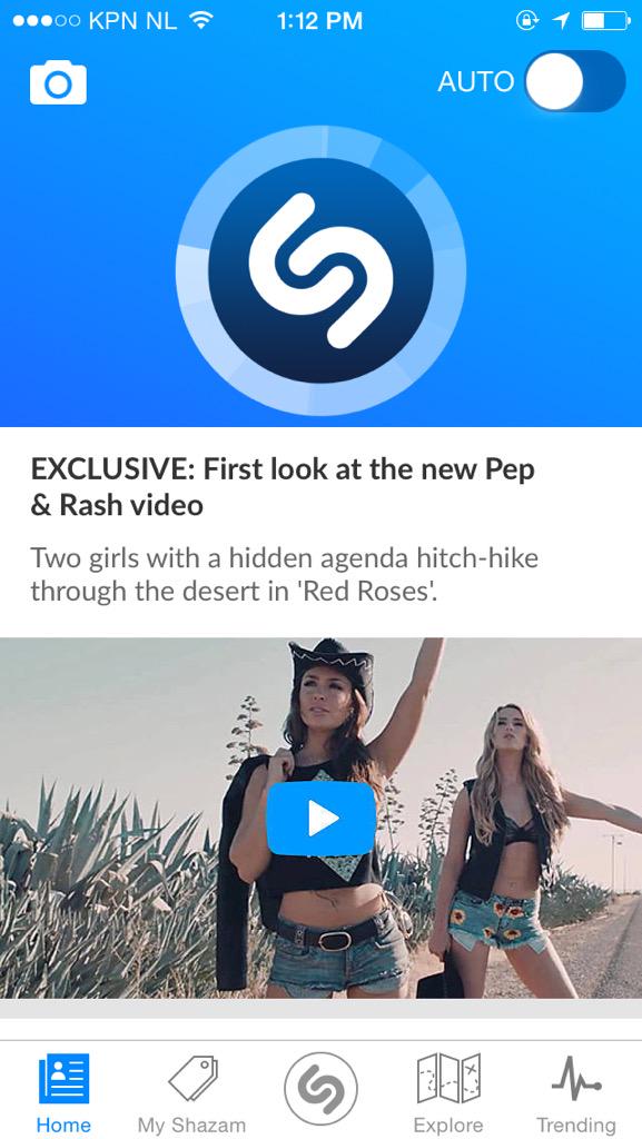 PepandRash's tweet photo. Grab your phone, Shazam 'Red Roses' and you'll get to see the full video in your newsfeed!!!! #Shazam #redroses http://t.co/sLR3LfWhJ0