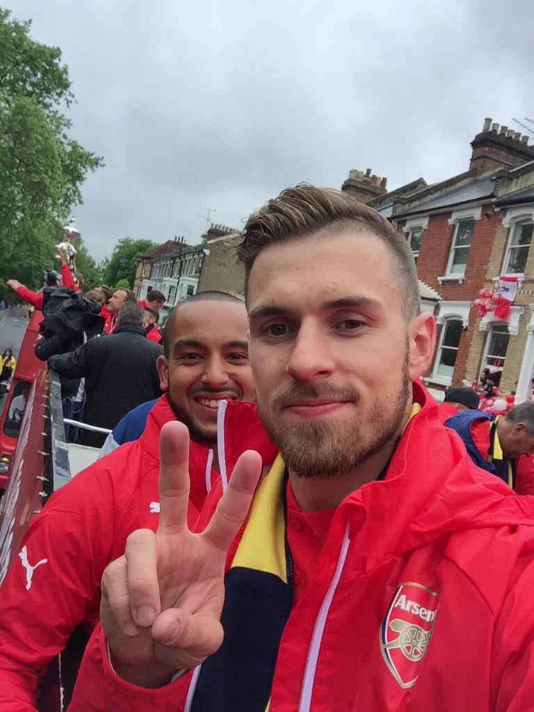 May be grey out but we're painting North London red #WeAreArsenal
