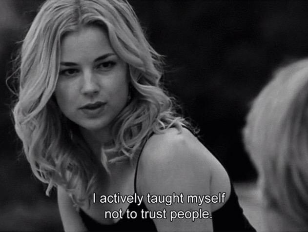 "It's hard to make a |c h o i c e| 
                                    to |t r u s t| or not."