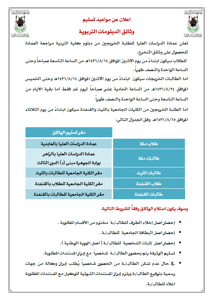 أم القرى تطلق الدبلوم التنفيذي في الجودة والتميز في الإعلام والاتصال المؤسسي المركز الإعلامي الإدارة العامة للاتصال المؤسسي جامعة أم القرى