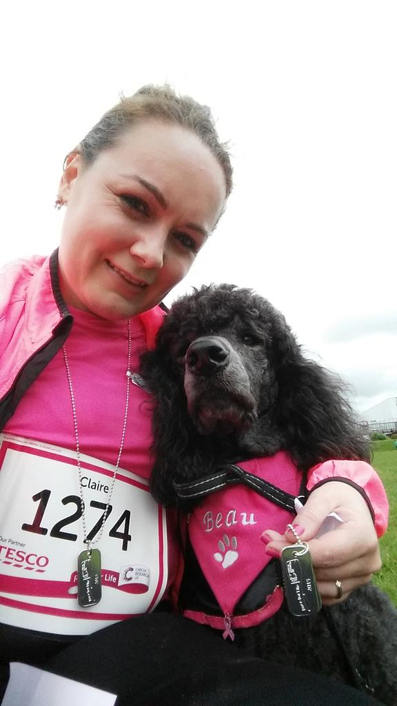 Claredthomas's tweet image. .@HeartWales  had a fab run at Bridgend #raceforlife  #Pinkarmy