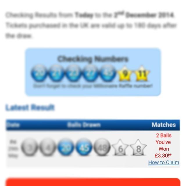ChloeBidos's tweet image. Are you sure that's not 3.3 million? #euromillions #winner #winningfail ift.tt/1eJos4m