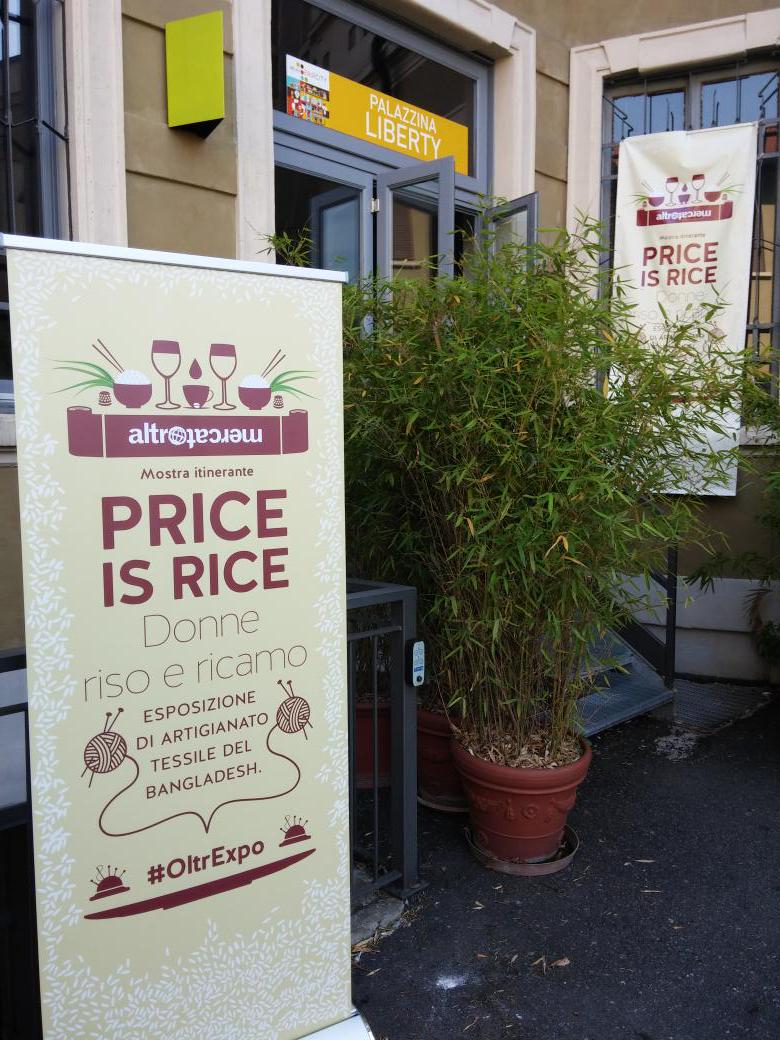 altromercato's tweet photo. #OltrExpo a @MilanoFairCity con la mostra Price is Rice e l'artigianato tessile dal #Bangladesh http://t.co/C6X6D420az