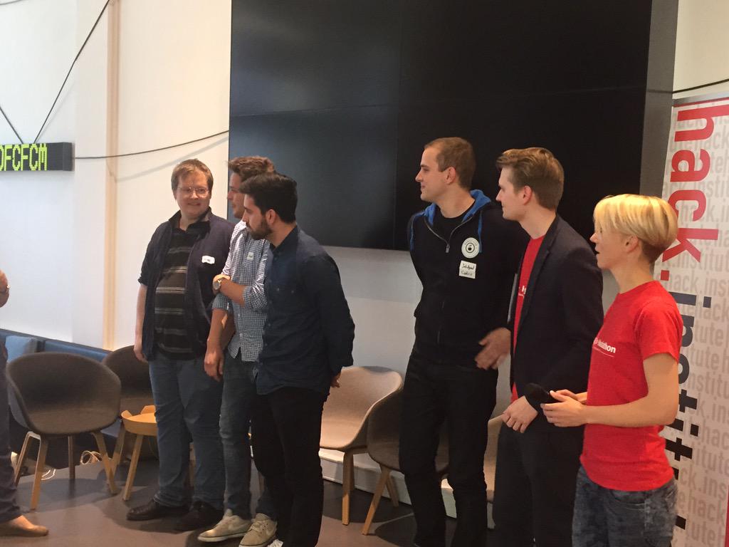 sandra_petschar's tweet photo. Congrats team #jobagent - the recruiting roboter that helps candidates with @Textkernel api!! #HRH15 http://t.co/zM8VthBlzD