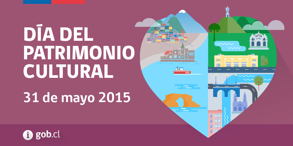 GobiernodeChile's tweet photo. HOY edificios estatales, museos y bibliotecas abren sus puertas en un nuevo #DíadelPatrimonio http://t.co/DDLzdOVA0A http://t.co/MsXIfNkJBi