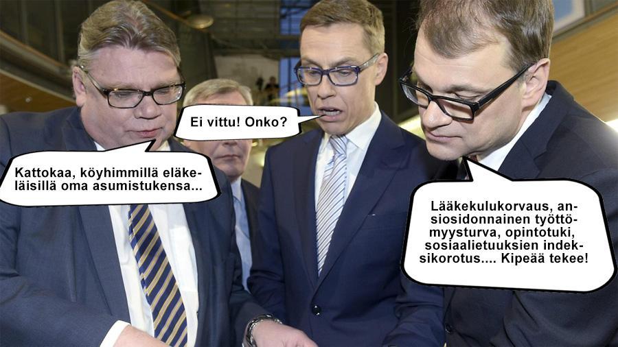 PekkaSal's tweet photo. #hallitusohjelma alkaa hahmottua. Vauhdissa #hallitus2015. http://t.co/byaTAHynbF