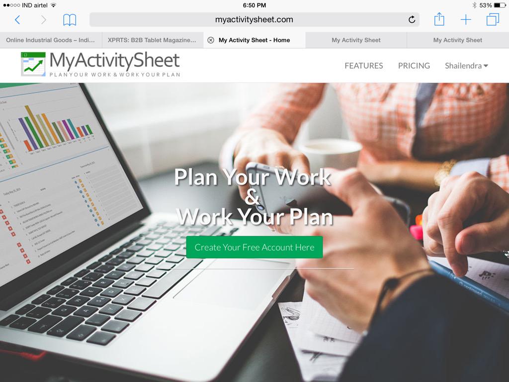 MyActivitySheet's tweet image. Plan your work and Work your plan. A very simple and easy to use SAS for organizations, industries and individuals.