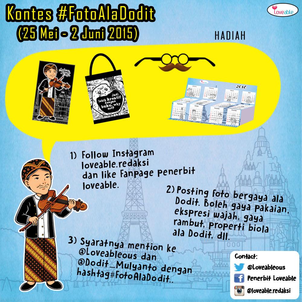 Kontes #FotoAlaDodit cc <a href="/DODITFC_SOLO/">DODIT FC SOLO</a> @DodiFC_Gresik <a href="/DoditFCJOG/">DoditFC Jogjakarta</a> @DoditFC_BKL @DoditFC_MLG <a href="/DoditFC_Kediri/">Dodit FC Kediri</a>