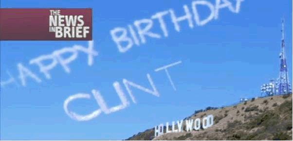 Clint Eastwood is 85 today. 
Wonder if anyone has hired a skywriter to wish him a happy birthday again... 