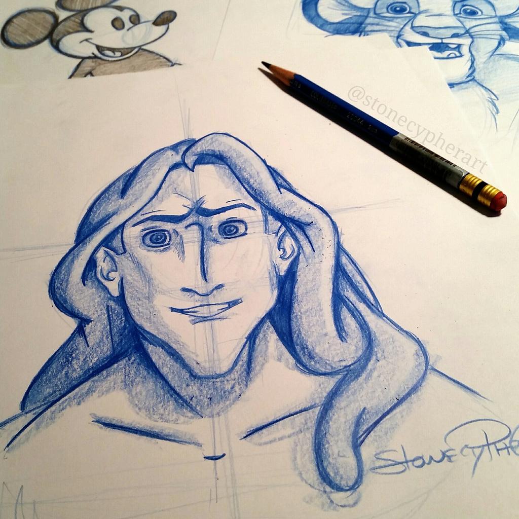 Rare Disney Tarzan 1999 Sketch Poster