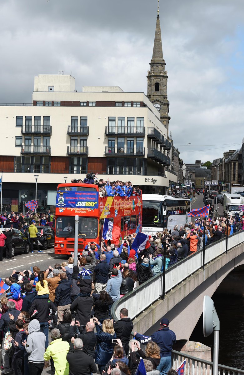 IN PICTURES: Party time in #Inverness as Caley Thistle celebrate Scottish Cup win bit.ly/1RBDw22