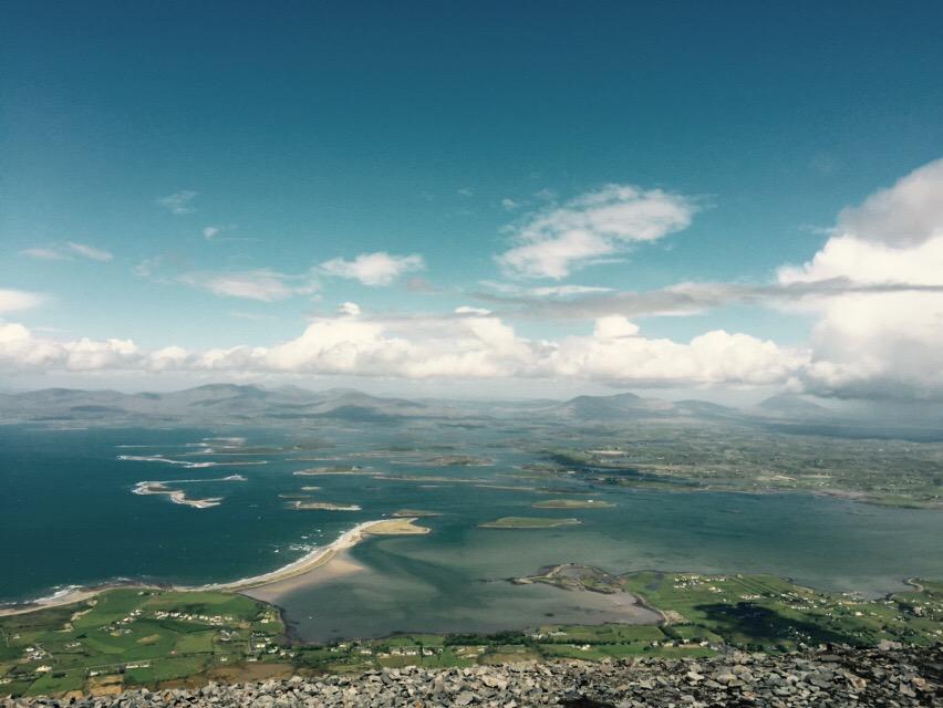Not a bad view today from the top of Croagh Patrick