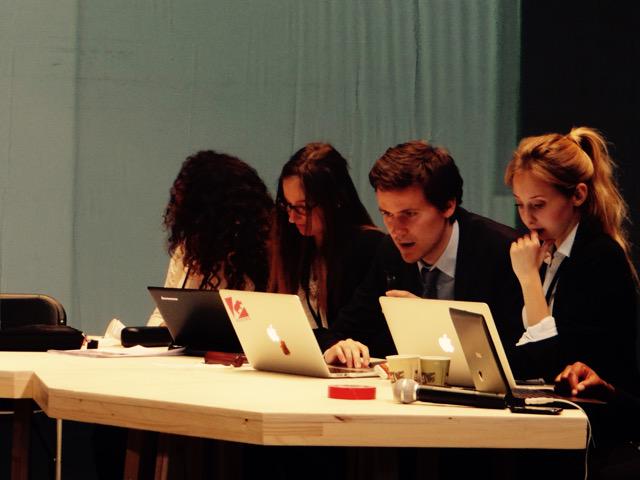 COP21MIW's tweet photo. This might be a #climate accord @COP21MIW! The text is there, the "Theatre of Negotiations" is hushed... http://t.co/RN5a9IdN9h