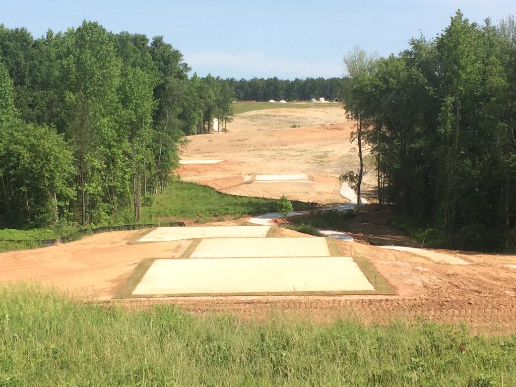 Hole #11 Ready for Latitude 36 sprigging this week.