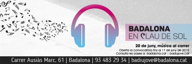 badalonajove's tweet photo. Oberta la convocatòria per participar en el “Badalona en clau de sol” 20 de juny, música al carrer! #Badalona http://t.co/2Oi9uOcRXc