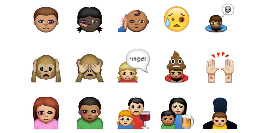 AIGAdesign's tweet image. A Swedish non-profit created new #emoji to help people talk about abuse, via @thefader thefader.com/2015/05/26/a-s… #AIGAdg