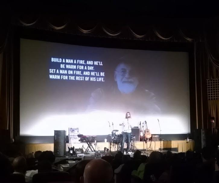 SA_CLT's tweet photo. .@sandersonjones quoting Terry Pratchett @SundayAssembly #ccWonder http://t.co/bMzyTgSxA4
