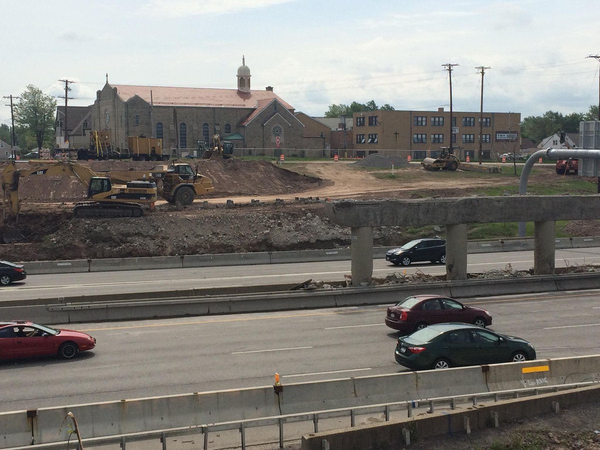 BuffaloWingWear's tweet photo. #InsteadOfGoingToChurchIm trying to get across the NY I-90 to get there #nobridge #notmyfault #ClevelandDrive http://t.co/qyZCK7w6vO