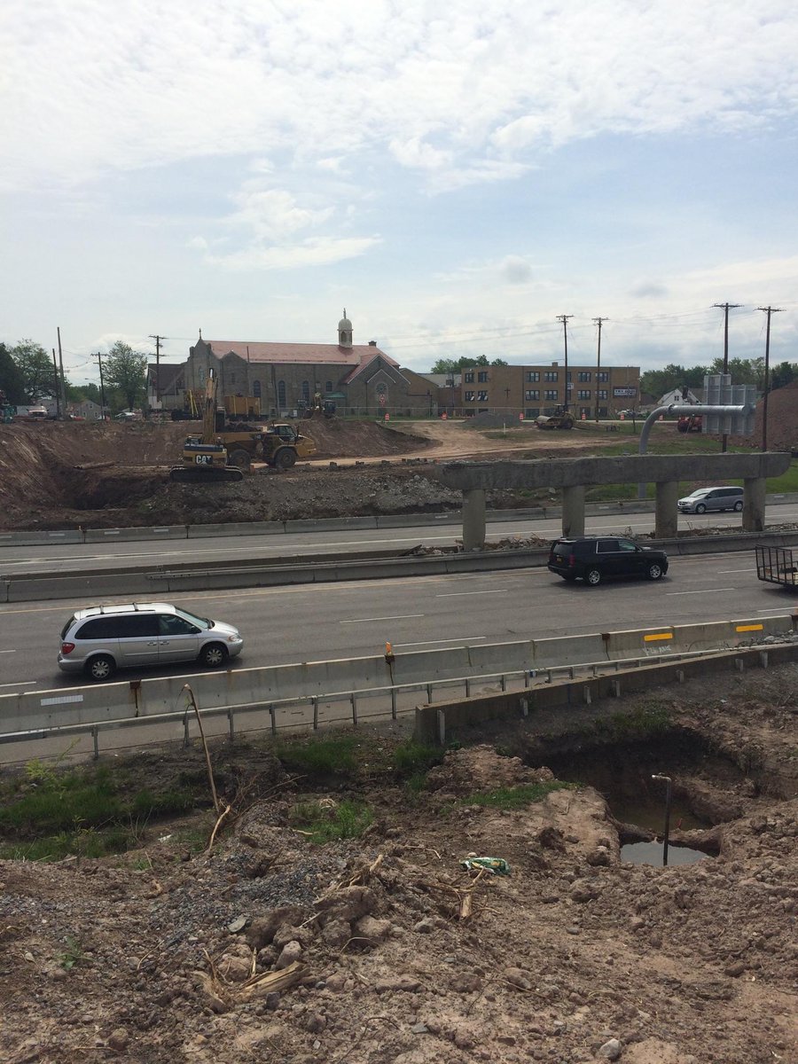 BuffaloWingWear's tweet photo. #InsteadOfGoingToChurchIm trying to get across the NY I-90 to get there #nobridge #notmyfault #ClevelandDrive http://t.co/qyZCK7w6vO