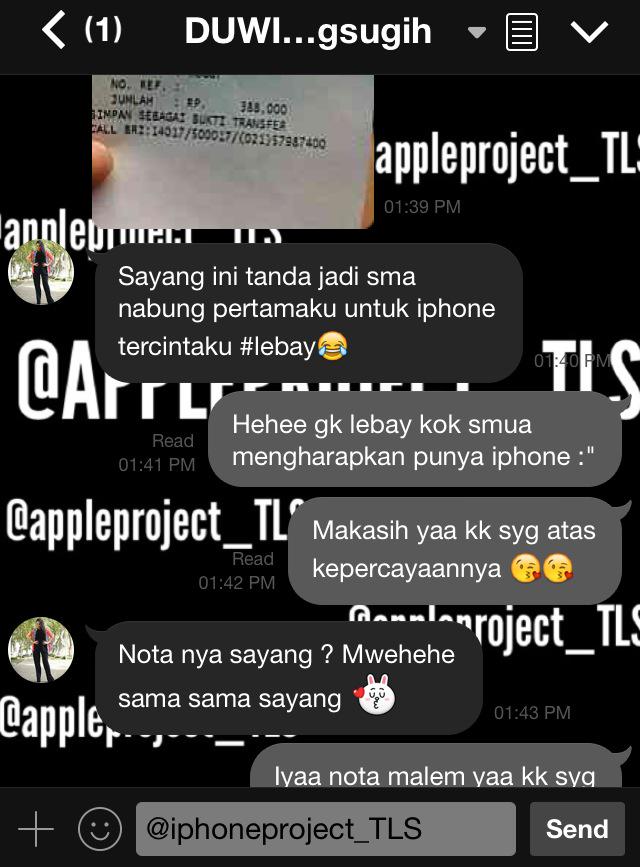 TESTI NABUNG IPHONE DI APPLE PROJECT TLS 💕😍 BERMINAT NABUNG? LANGSUNG LINE AJA 💙💜