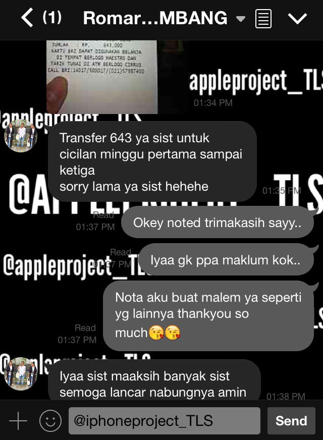 TESTI NABUNG IPHONE DI APPLE PROJECT TLS 💕😍 BERMINAT NABUNG? LANGSUNG LINE AJA 💙💜